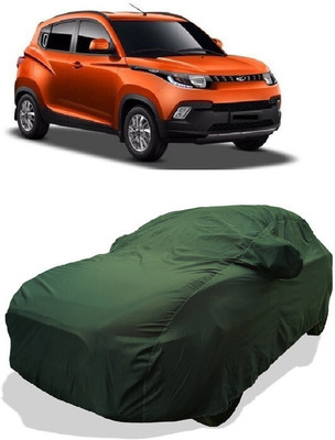 Coxtor Car Cover For Mahindra KUV100 mFALCON D75 K4 (With Mirror Pockets)(Green)