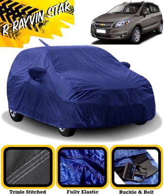 R Rayvin Star Car Cover For Chevrolet Sail Hatchback (With Mirror Pockets)(Blue)