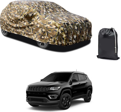PAGORA Car Cover For Jeep Compass (With Mirror Pockets)(Yellow, For 2019, 2020, 2021, 2022, 2023 Models)