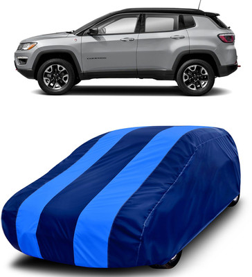 MoTRoX Car Cover For Jeep Compass (Without Mirror Pockets)(Blue, Blue)
