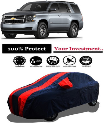 Amexride Car Cover For Chevrolet Tahoe 4.8L (With Mirror Pockets)(Red)