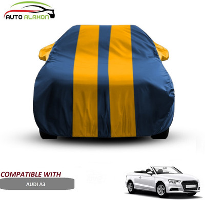 AUTO ALAXON Car Cover For Audi A3 (With Mirror Pockets)(Blue, Yellow)