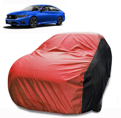 MoTRoX Car Cover For Honda Civic (Without Mirror Pockets)(Red, Black)