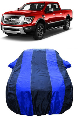 Wegather Car Cover For Nissan Titan 5.6L (With Mirror Pockets)(Blue)