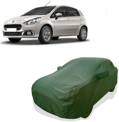 Tricway Car Cover For Fiat Punto Active 1.2L Fire (With Mirror Pockets)(Green)