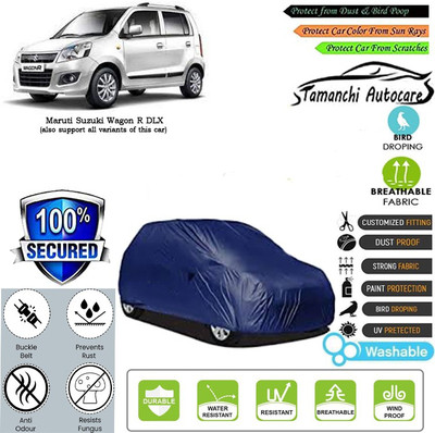 Tamanchi Autocare Car Cover For Maruti Suzuki Wagon R DLX(Blue)