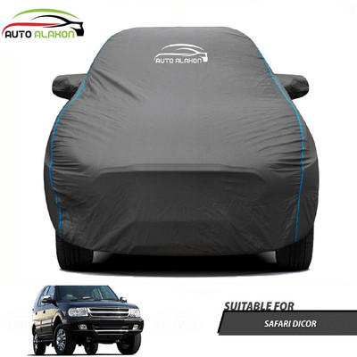 AUTO ALAXON Car Cover For Tata Safari Dicor (With Mirror Pockets)(Black)