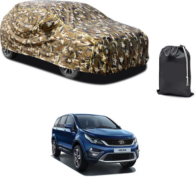 PAGORA Car Cover For Tata Hexa (With Mirror Pockets)(Yellow)