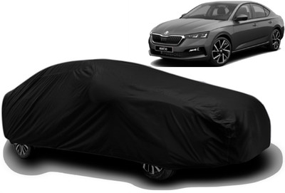 R Rayvin Star Car Cover For Skoda Octavia (With Mirror Pockets)(Multicolor)
