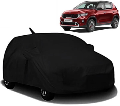 XOCAVO Car Cover For Kia Sonet (With Mirror Pockets)(Black)