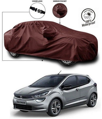 ANTHUB Car Cover For Tata Altroz (With Mirror Pockets)(Maroon)
