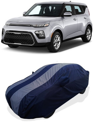 Coxtor Car Cover For Kia Soul (With Mirror Pockets)(Grey)
