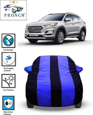 FRONCH Car Cover For Hyundai Tucson (With Mirror Pockets)(Blue)