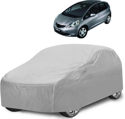 Caronix Car Cover For Honda Jazz (With Mirror Pockets)(Silver)
