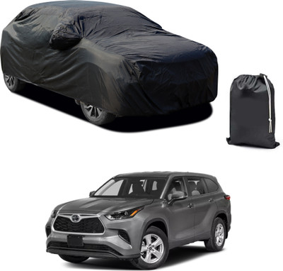 PAGORA Car Cover For Toyota Highlander (With Mirror Pockets)(Black)