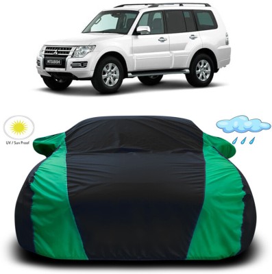 Genipap Car Cover For Mitsubishi Montero (With Mirror Pockets)(Green, Black)