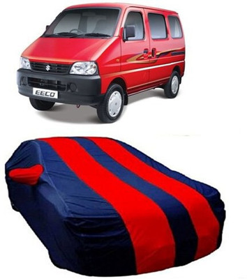 MSR STORE Car Cover For Maruti Suzuki Eeco (With Mirror Pockets)(Red, Blue)