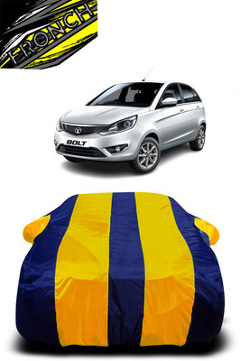 FRONCH Car Cover For Honda Bolt Revotron XT Petrol (With Mirror Pockets)(Yellow, Blue)