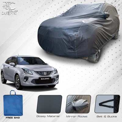 Carigiri Car Cover For Maruti Suzuki Baleno, Baleno 1.2 Alpha, Baleno 1.2 Delta, Baleno 1.2 Sigma, Baleno 1.6i (With Mirror Pockets)(Grey, For 2019, 2020, 2021 Models)