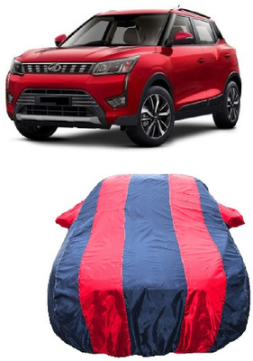 Wegather Car Cover For Mahindra XUV300 W8 Option Diesel (With Mirror Pockets)(Red)
