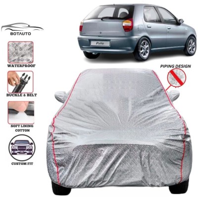 BOTAUTO Car Cover For Fiat Palio, Universal For Car (With Mirror Pockets)(Silver, Red, For 2010, 2011, 2012, 2013, 2014, 2015, 2016, 2017, 2018, 2019, 2020, 2021, 2022, 2023 Models)