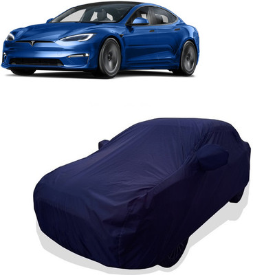 Tricway Car Cover For Tesla Model X Electric(Battery) (With Mirror Pockets)(Blue)