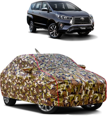 KARKING Car Cover For Toyota Innova Crysta (With Mirror Pockets)(Multicolor)