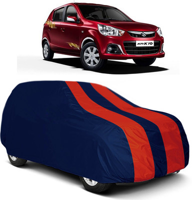 MoTRoX Car Cover For Maruti Suzuki Alto K10 (Without Mirror Pockets)(Red, Blue)