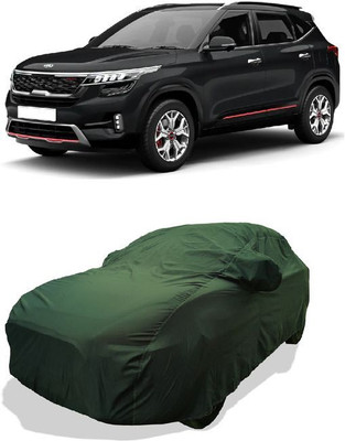 QLAX Car Cover For Maruti Seltos HTE D Diesel (With Mirror Pockets)(Green)