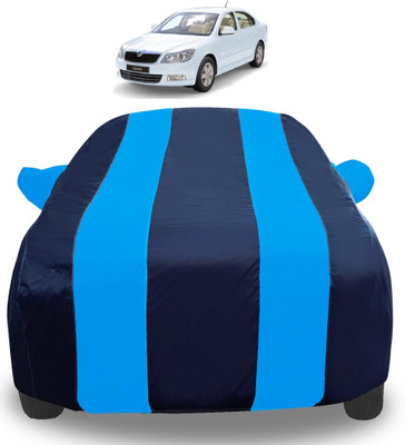 Auto Hub Car Cover For Skoda Laura (With Mirror Pockets)(Blue)