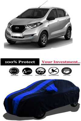 Amexride Car Cover For Datsun GO D (With Mirror Pockets)(Multicolor)
