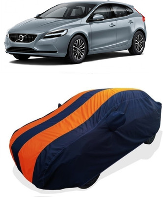 Coxtor Car Cover For Volvo V40 (With Mirror Pockets)(Orange)