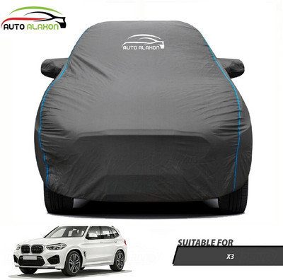 AUTO ALAXON Car Cover For BMW X3 (With Mirror Pockets)(Black)