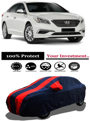Amexride Car Cover For Hyundai Sonata LF Elite (With Mirror Pockets)(Red)