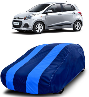MoTRoX Car Cover For Hyundai i10 (Without Mirror Pockets)(Blue, Blue)