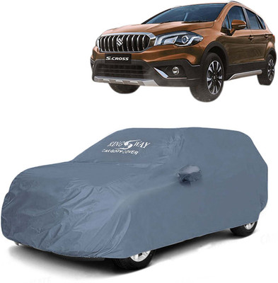 Kingsway Car Cover For Maruti Suzuki S-Cross (With Mirror Pockets)(Grey, For 2020, 2021, 2022 Models)
