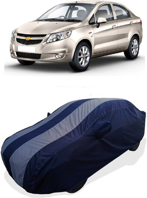 Coxtor Car Cover For Chevrolet Sail 1.2 LT ABS (With Mirror Pockets)(Grey)