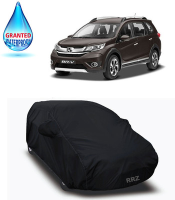 RRZ Car Cover For Honda BRV (With Mirror Pockets)(Black, For 2020 Models)