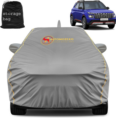 AUTOMOZEXO Car Cover For Hyundai Venue (With Mirror Pockets)(Grey)
