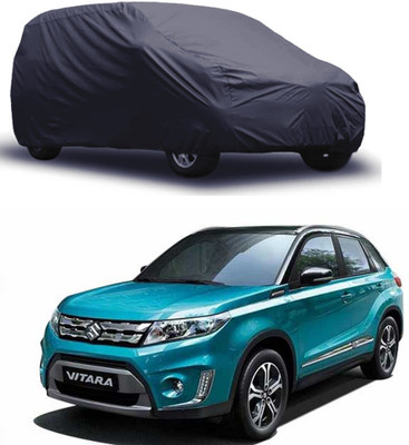 ROYAL AUTO MART Car Cover For Maruti Suzuki Vitara Brezza (Without Mirror Pockets)(Grey)