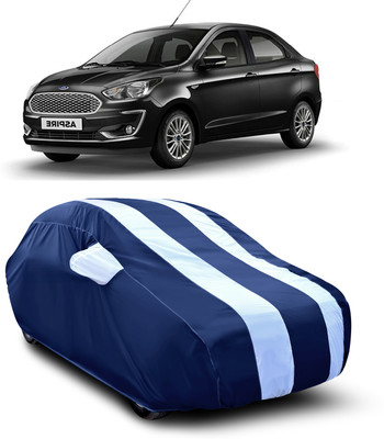 AOXM Car Cover For Ford Figo Aspire (With Mirror Pockets)(White)