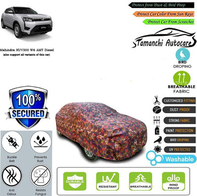 Tamanchi Autocare Car Cover For Mahindra XUV300 W6 AMT Diesel(Multicolor)