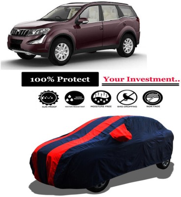 Amexride Car Cover For Mahindra XUV500 W10 1.99 mHawk (With Mirror Pockets)(Red)