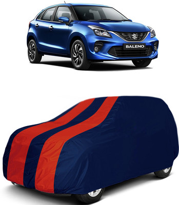 MoTRoX Car Cover For Maruti Suzuki Baleno (Without Mirror Pockets)(Red, Blue)