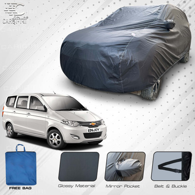 Carigiri Car Cover For Chevrolet Enjoy (With Mirror Pockets)(Grey)
