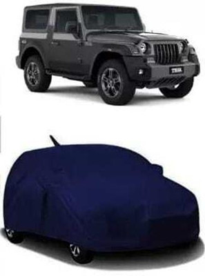 Swarish Car Cover For Mahindra Thar (With Mirror Pockets)(Yellow, Blue)