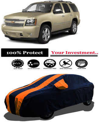 Amexride Car Cover For Chevrolet Tahoe 5.7L V8 (With Mirror Pockets)(Orange)