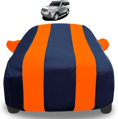 Auto Hub Car Cover For Tata Sumo Grande (With Mirror Pockets)(Orange)