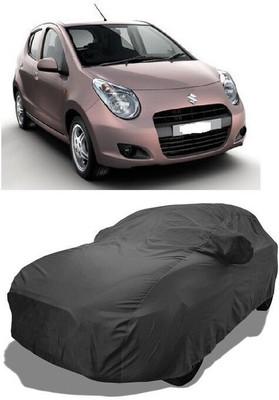 QLAX Car Cover For Maruti A-Star ABS (With Mirror Pockets)(Grey)