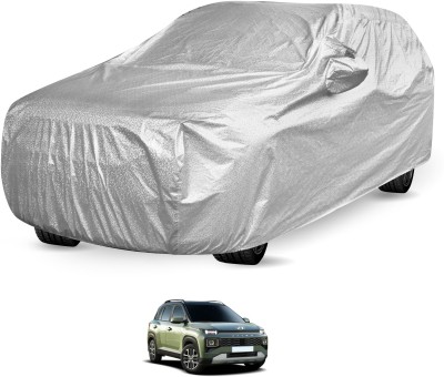 MOCKHE Car Cover For Hyundai Hyundai Exter (With Mirror Pockets)(Silver)